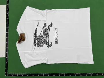 Burberry White Knight Graphic T-Shirt