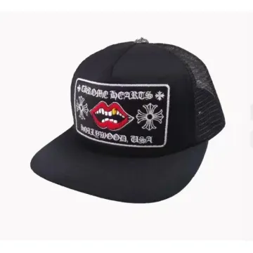 Chrome Hearts CH Cross Black Trucker Hat