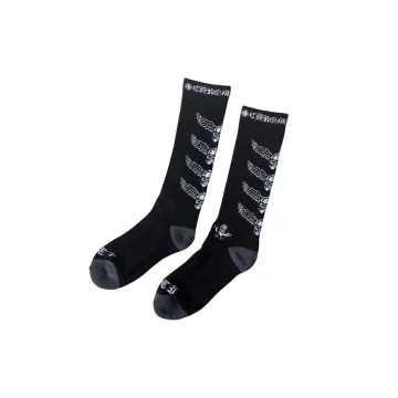 Chrome Hearts Skull Wing Socks Black