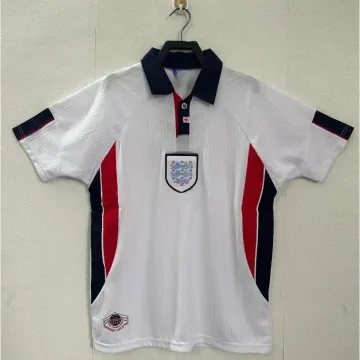 England Football Jersey White Red Blue Polo Shirt