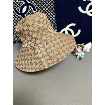 Gucci Monogram Canvas Bucket Hat Beige