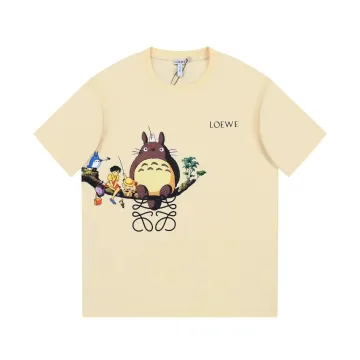 Loewe Totoro Print T-Shirt Beige Casual
