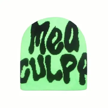 Mea Culpa Neon Green Beanie