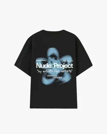 Nude Project SS26 Airplane Mode Black T-Shirt