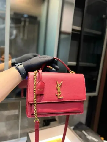 Saint Laurent Red Chain Shoulder Bag