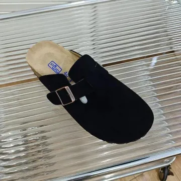 Birkenstock Black Suede Clogs