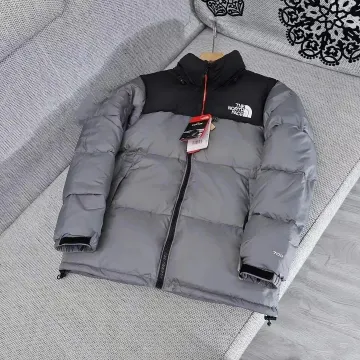 The North Face Nuptse Grey Down Jacket