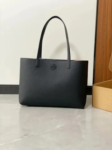 Tory Burch McGraw Black Tote Bag