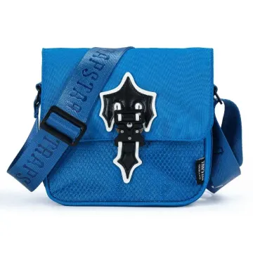 Trapstar Blue Cross Messenger Bag