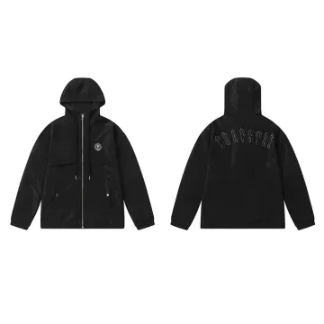 Trapstar Black Hooded Windbreaker Jacket