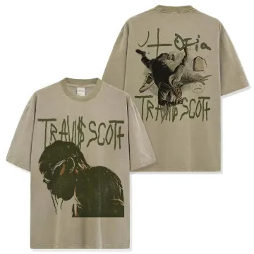 Travis Scott T-Shirt Beige Graphic Print