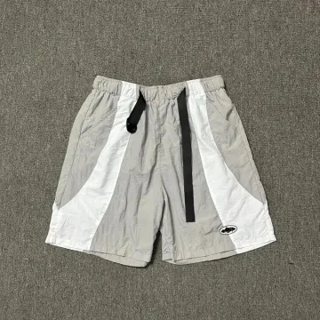 Unisex Colorblock Shorts Grey/White Casual